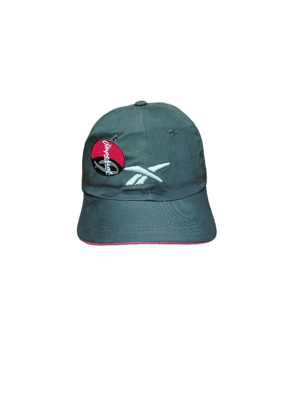 MEN'S EMBROIDERED COTTON MATERIAL MULTI COLOR STYLISH CAP CLOSURE TYPE -METAL BUCKLE  - FREE SIZE, 6
