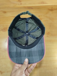 MEN'S EMBROIDERED COTTON MATERIAL MULTI COLOR STYLISH CAP CLOSURE TYPE -BUCKLE  - FREE SIZE, 12