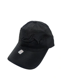 MEN'S EMBROIDERED PARASHUITE MATERIAL BLACK COLOR STYLISH CAP CLOSURE TYPE -METAL BUCKLE  - FREE SIZE, 6