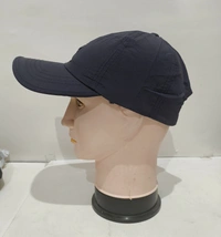 MEN'S EMBROIDERED PARASHUITE MATERIAL BLACK COLOR STYLISH CAP CLOSURE TYPE -METAL BUCKLE  - FREE SIZE, 6