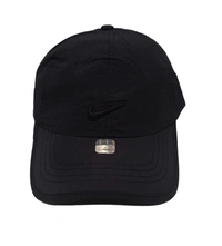 MEN'S EMBROIDERED PARASHUITE MATERIAL BLACK COLOR STYLISH CAP CLOSURE TYPE -METAL BUCKLE  - FREE SIZE, 6