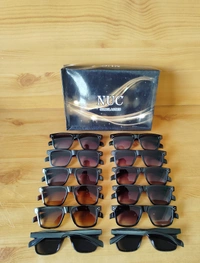 MENS MATT FRAME DC MIX COLOR WAYFARER SUNGLASSES - FREE, 12