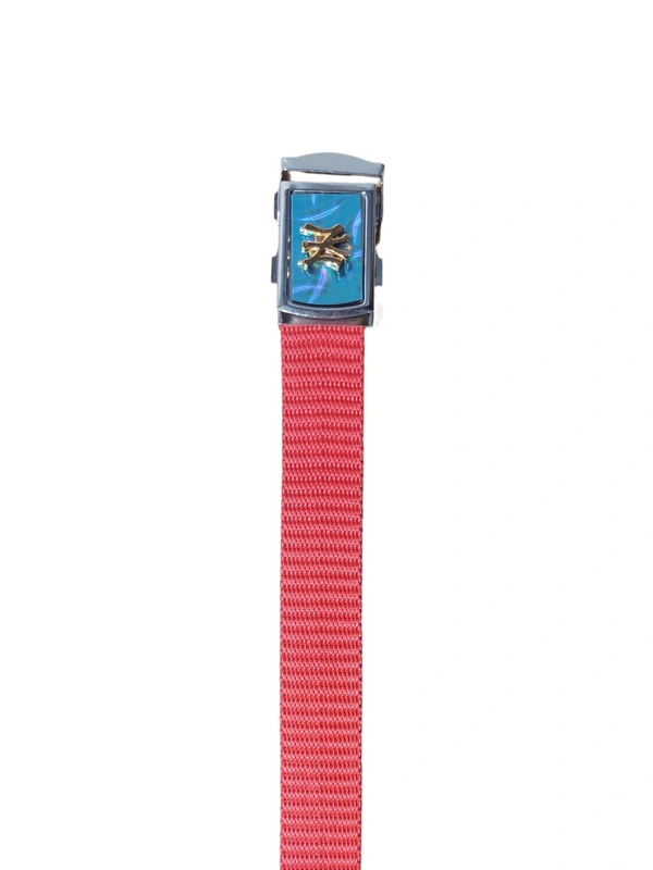 KIDS INDIAN NYLON MULTI COLOR MIX DESIGN ARMY BUCKLE BELT  - SMALL, 12