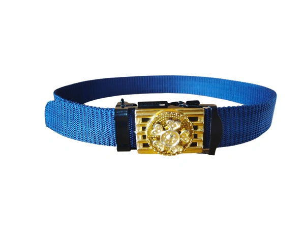 KIDS INDIAN NYLON MULTI COLOR SPINNER ARMY BUCKLE BELT  - SMALL, 12