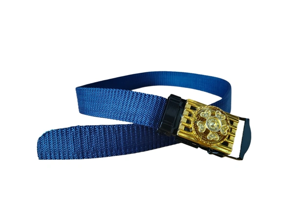 KIDS INDIAN NYLON MULTI COLOR SPINNER ARMY BUCKLE BELT  - SMALL, 12