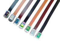 KIDS RUBBER SHEETS  PATTI WHITH  MIX COLOR ARMY BUCKLE BELT  - SMALL, 12