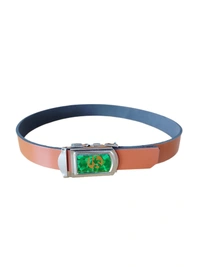 KIDS RUBBER SHEETS  PATTI WHITH  MIX COLOR ARMY BUCKLE BELT  - SMALL, 12