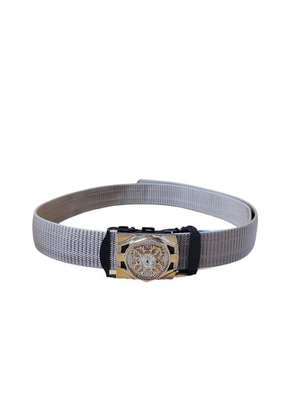 MENS CHINA  IMPORTED NYLONE MULTI COLOR MIX DESIGN SPINNER AUTO BUCKLE BELT  - FREE, 12