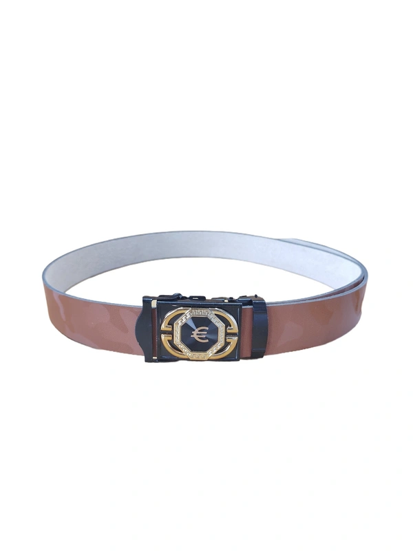 MENS PU LEATHER  WITH BLACK COLOR MIX DESIGN ARMY BUCKLE BELT  - FREE, 6