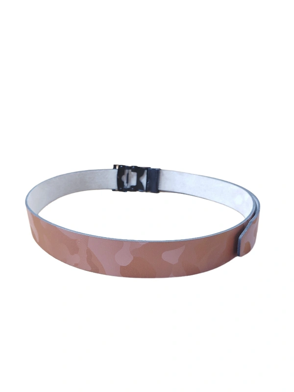 MENS PU LEATHER  WITH BLACK COLOR MIX DESIGN ARMY BUCKLE BELT  - FREE, 6