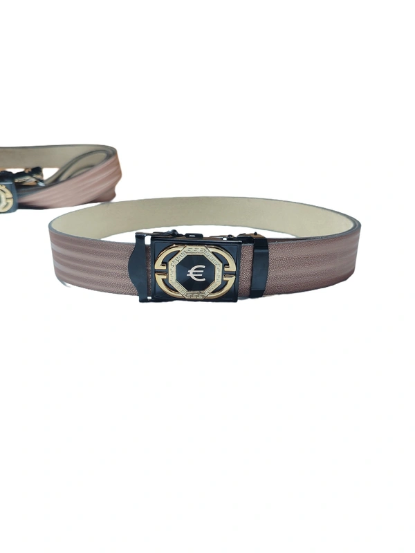 MENS PU LEATHER  WITH BLACK COLOR MIX DESIGN ARMY BUCKLE BELT  - FREE, 6