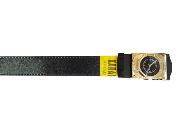 MENS PU LEATHER  WITH BLACK  MIX DESIGN ARMY BUCKLE BELT  - FREE, 6