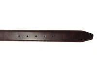 MENS PU LEATHER BROWN COLOR HEAVY PIN HOLE BUCKLE BELT - FREE, 6