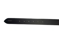 MENS PU LEATHER BLACK COLOR HEAVY PIN HOLE BUCKLE BEL - FREE, 6