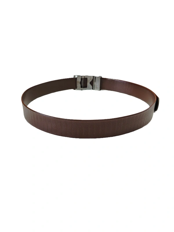 MENS CHINA SHEET PATTI WITH ARMY BUCKLE BROWN COLOR BELT - FREE, 6