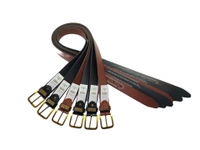 MENS PU LEATHER MULTI COLOR HEAVY KANTA BUCKLE BELT  - FREE, 6