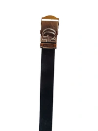 MENS RUBBER SHEET PATTI WHITH ARMY BUCKLE BLACK COLOR BELT  - FREE, 6