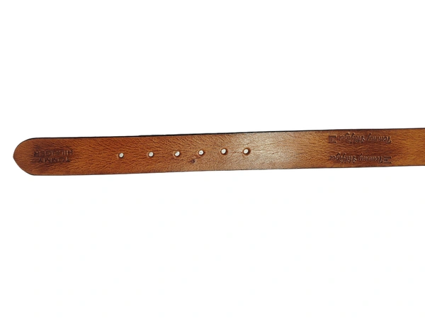 MENS GENUINE LEATHER BOWN COLOR MIX SIZE HEAVY KANTA BUCKLE BELT - FREE, 6