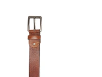 MENS GENUINE LEATHER BROWN COLOR HEAVY PIN WHOLE BUCKLE MIX SIZE BELT - FREE, 6