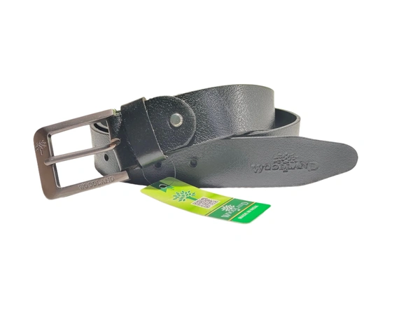 MENS GENUINE LEATHER BLACK COLOR HEAVY PIN WHOLE BUCKLE MIX SIZE BELT - FREE, 6