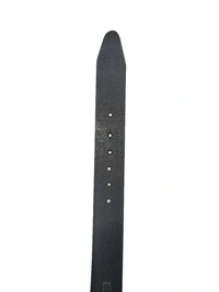 MENS GENUINE LEATHER BLACK COLOR HEAVY PIN WHOLE BUCKLE MIX SIZE BELT - FREE, 6