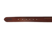 MENS GENUINE LEATHER BROWN COLOR HEAVY PIN WHOLE BUCKLE MIX SIZE BELT - FREE, 6