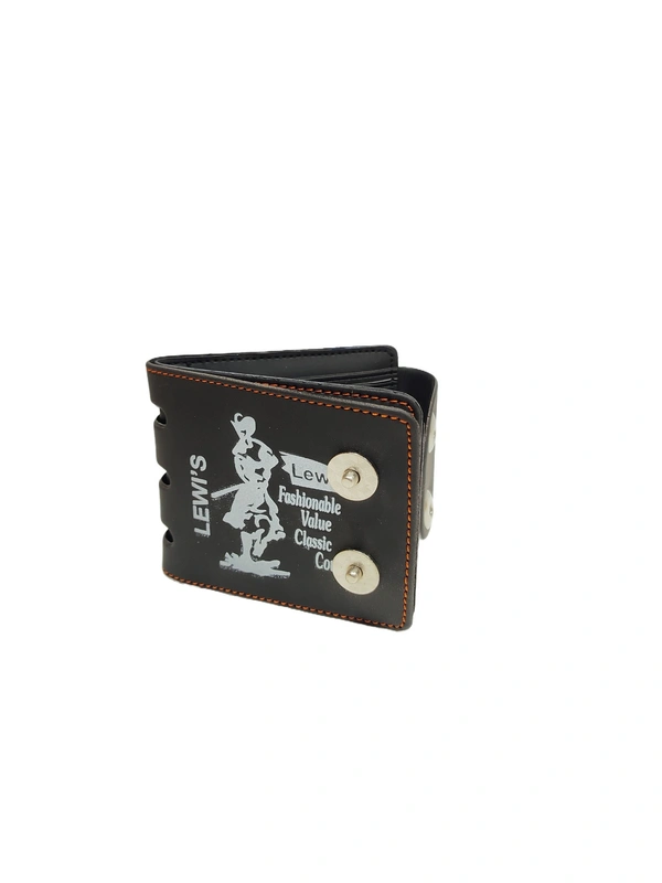 MENS 2 FOLD MIX COLOR STYLISH PU LEATHER WALLET - FREE, 6