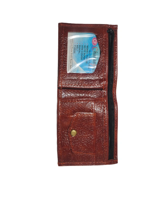 MENS PU LEATHER BRAND WALLETS IN MIX COLOR  - FREE, 6