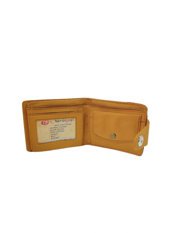 MENS 2 FOLD MIX COLOR STYLISH PU LEATHER WALLET - FREE, 6