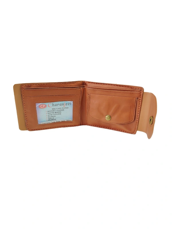 MENS 2 FOLD MIX COLOR STYLISH PU LEATHER WALLET - FREE, 6