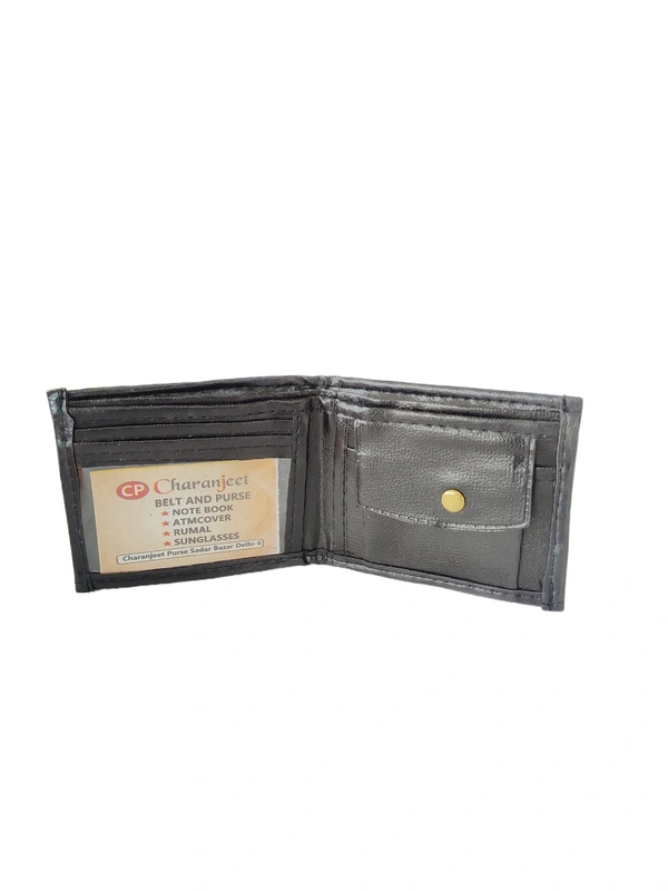 MENS 2 FOLD MIX COLOR STYLISH PU LEATHER WALLET - FREE, 6