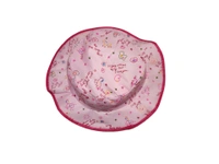 KIDS GIRLS ROUND STYLE PRINTED COTTON HAT FITTING ELASTIC - FREE, 12