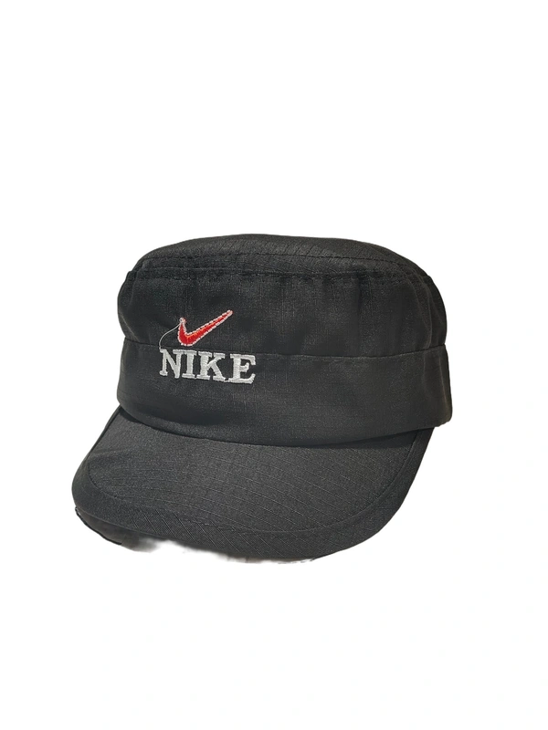 BOYS BLACK COLOR EMBROIDERED DESIGN COTTON SHORT CAP - FREE, 6