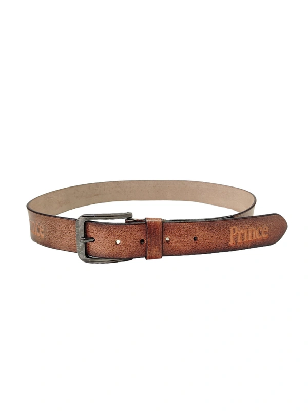 MENS GENUINE LEATHER  BROWN COLOR MIX SIZE HEAVY KANTA BUCKLE BELT  - FREE, 6
