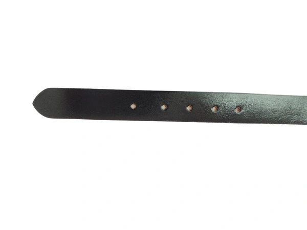 MENS GENUINE LEATHER BLACK COLOR HEAVY KANTA BUCKLE BELT - FREE, 6