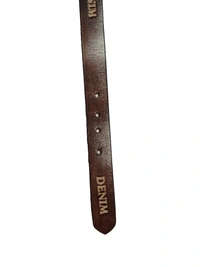 KIDS GENUINE LEATHER BROWN COLOR HEAVY KANTA BUCKLE BELT  - FREE, 6