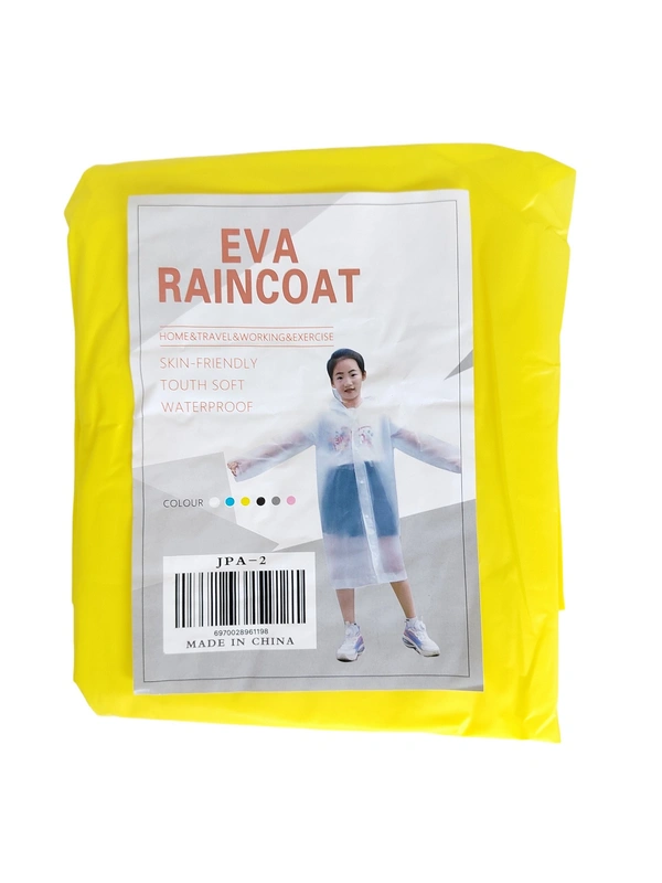 KIDS SKIN FRIENDLY TOUTH SOFT MULTI COLOR RAINCOAT - FREE, 6
