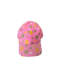 KIDS MIX PRINTED DESIGN COTTON CAPS  FITTING -VELCRO  - SMALL, 6