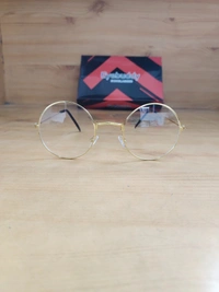 MENS METAL FRAME CLEAR ENS ROUND SUNGLASSLES - FREE, 12