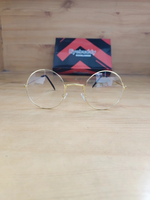 MENS METAL FRAME CLEAR ENS ROUND SUNGLASSLES - FREE, 12