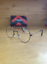 MENS METAL FRAME CLEAR ENS ROUND SUNGLASSLES - FREE, 12