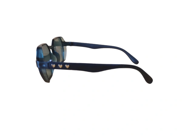 KIDS MEW DESIGN STYLISH PLASTIC MIX COLOR  FRAME SUNGLASSES - FREE, 12