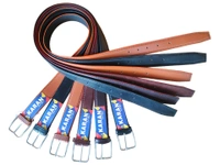 MENS PU LEATHER MIX COLOR KANTA BUCKLE BELT - FREE, 12