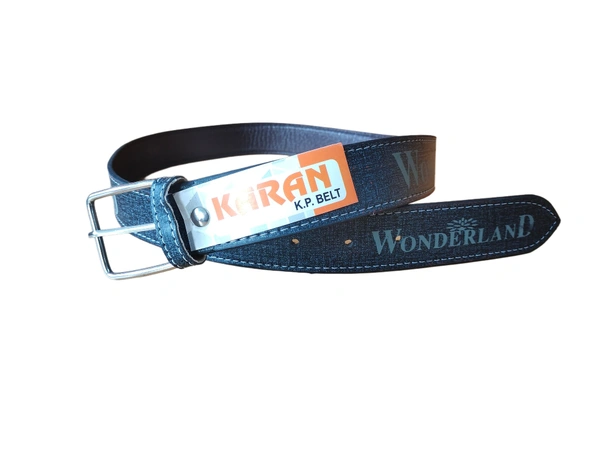 MENS PU LEATHER MIX COLOR KANTA BUCKLE BELT - FREE, 12