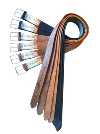 MENS PU LEATHER MIX COLOR KANTA BUCKLE BELT - FREE, 12
