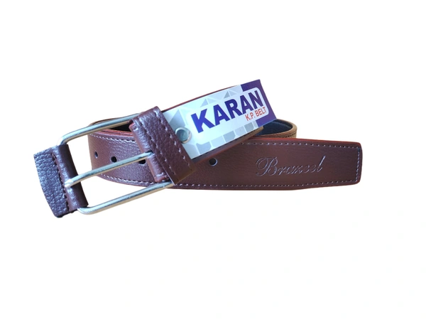 MENS  PU LEATHER BROWN  COLOR  KANTA  BUCKLE  BELT - FREE, 06