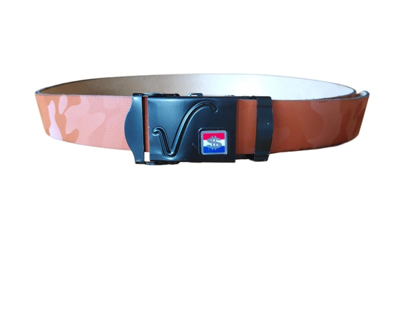 MENS PU LEATHER MIX  COLOR ARMY  BUCKLE  BELT - REE, 6