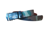 MENS PU LEATHER MIX  COLOR ARMY  BUCKLE  BELT - FREE, 06
