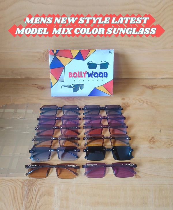MENS NEW STYLISH LATEST MODEL  MIX SUNGLASSES - FREE, 12