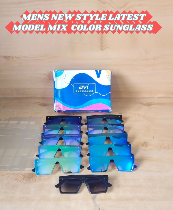 MENS NEW STYLISH LATEST MODEL  MIX SUNGLASSES - FREE, 12